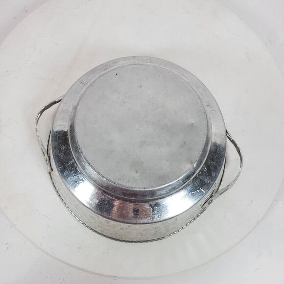 Vintage Nasco Hammered Aluminum Bowl 8 Inch Italy - Picture 6 of 7